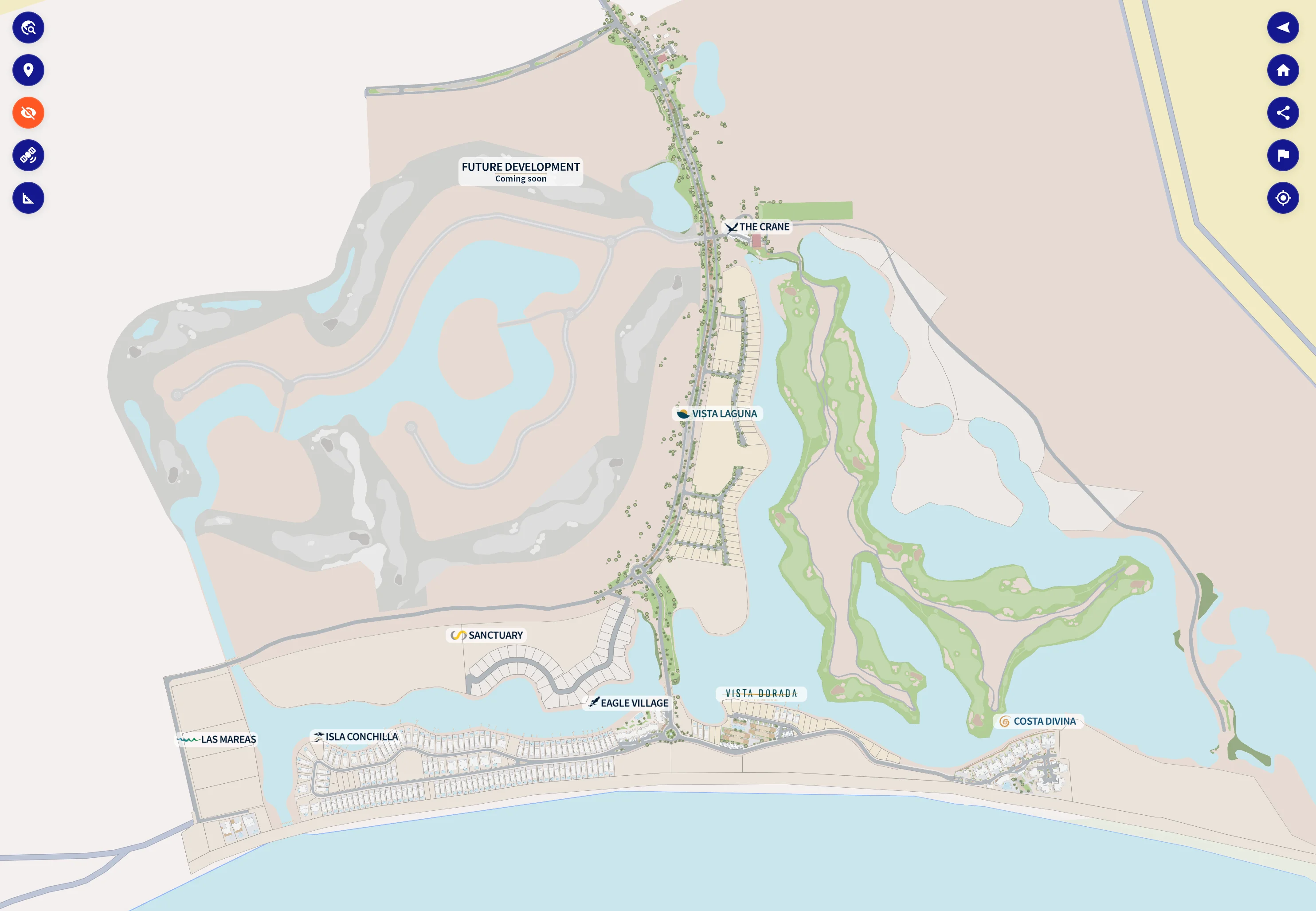 Mapio interactive masterplan screenshot